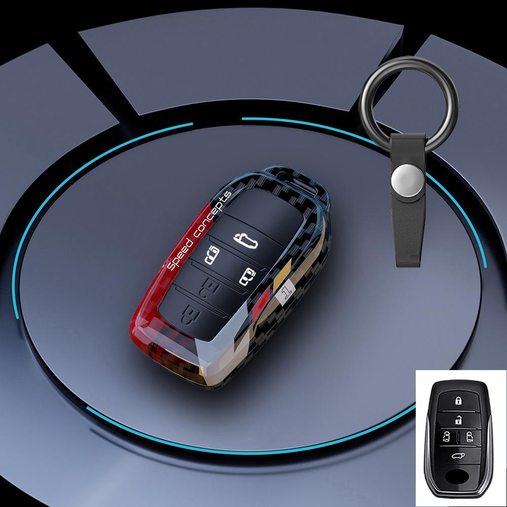 Graffiti Auto Key Fob Cover Case Fit For Toyota Corolla Land Cruiser Prado Crown Yaris Sienna Alphard Cross Hilux Fortuner Camry