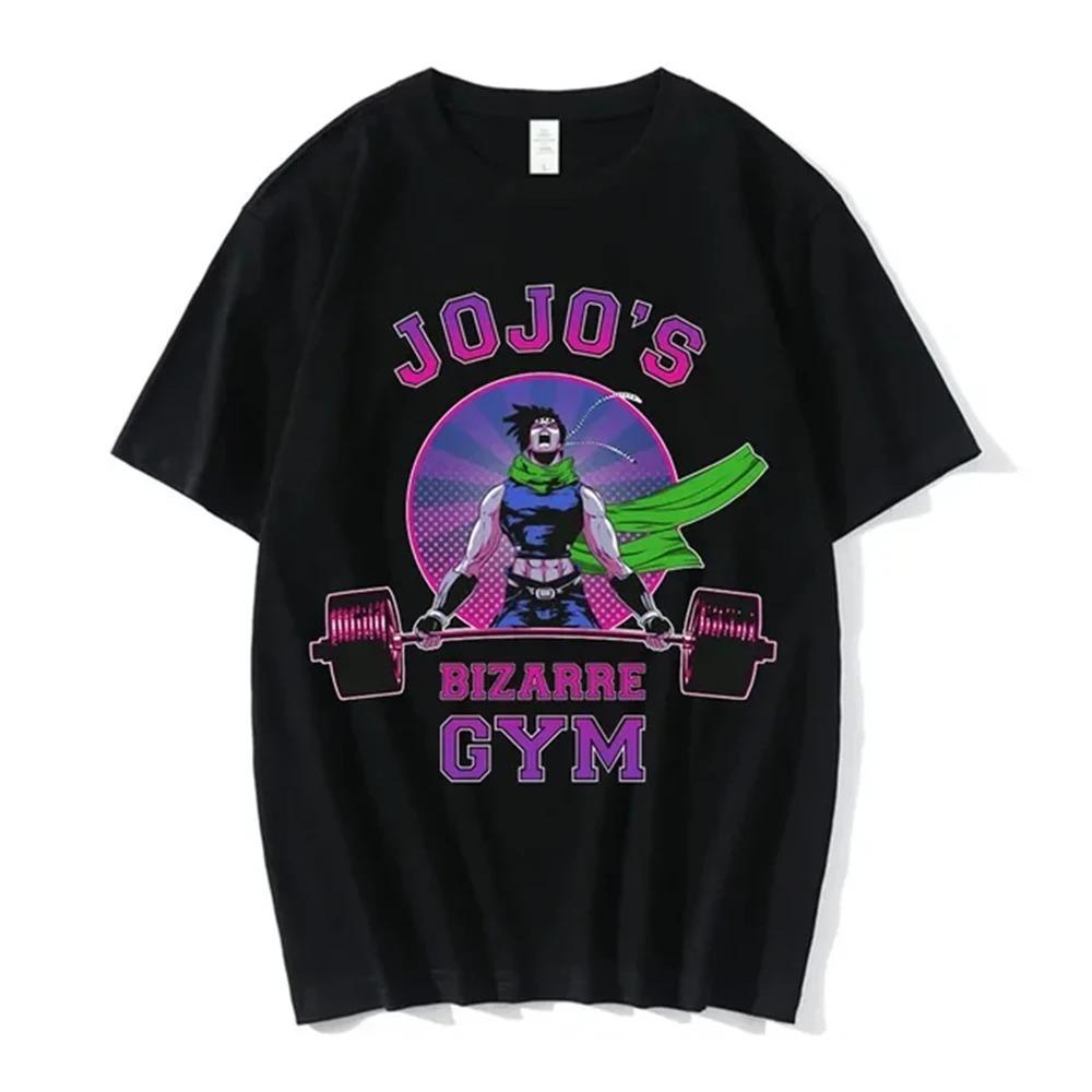 Anime Jojo-Bizarre Adventure Tshirt Men Jotaro Star Platinum Manga Graphic T-shirts Men Women Fashion Short Sleeve Casual