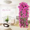 Violet Artificial Flowers Party Decor Valentine's Day Wedding Wall Hanging Flower Fake Plants Garden Decor Fake Flowers Outdoor