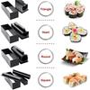 Untior Sushi Making Kit DIY Rice Roll Mold Press Sushi Maker Set for Beginners Home Sushi Tool for Kitchen Accessories 3/10 PCS
