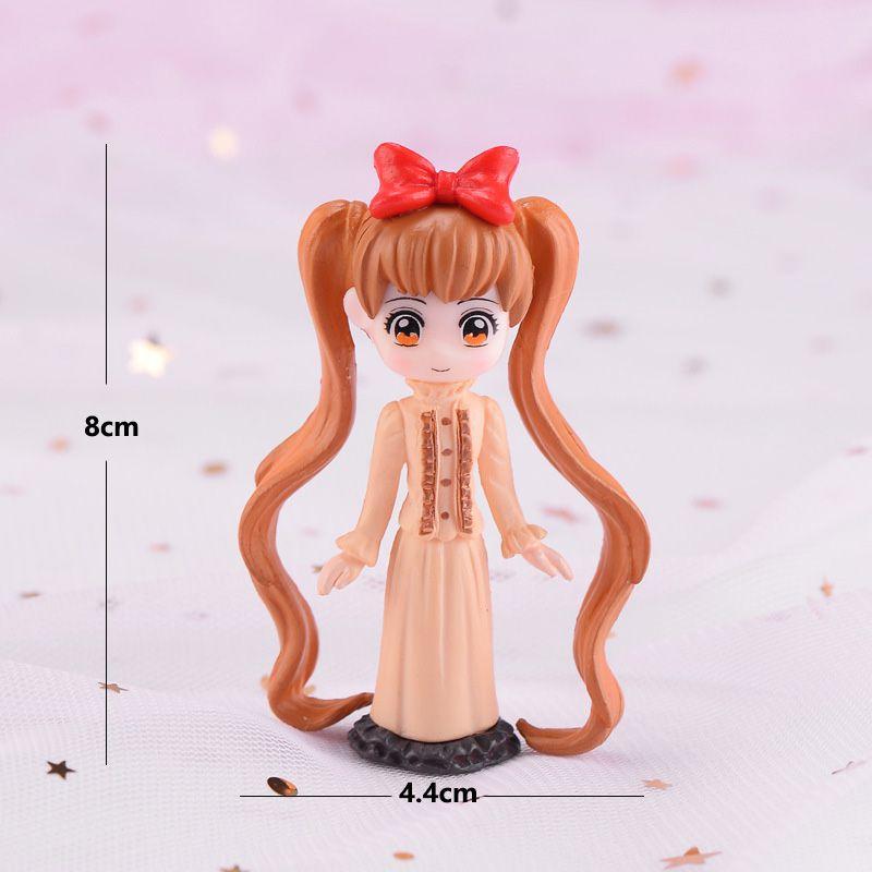 

Украшения Девочка Миниатюрный Сказочный Сад Миниатюрная Фигурка Сделай Сам Декорация Brown Hair