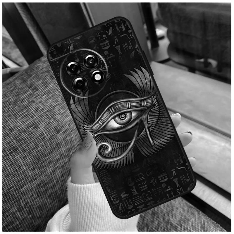 Egyptian Eye Of Horus Case For OnePlus 13 15 13R 13T 12 12R 11 9 10 Pro 10T 8T Nord 5 CE 2 3 4 Lite N20 N30 Coque