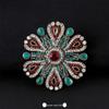 Baroque Style Crystal Brooch - Unisex Retro Palace Metal Lapel Pin