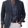 Blazer Uomo Casual Business Stampato Doppiopetto Autunno Taglia Grande