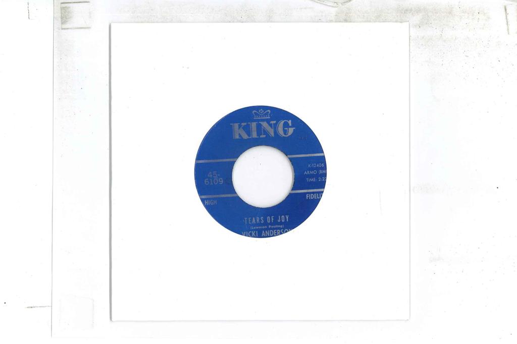 7inch Record VICKI ANDERSON - Tears Of Joy / If You Don't Give Me 456109 KING 1967 US Soul/Funk Used