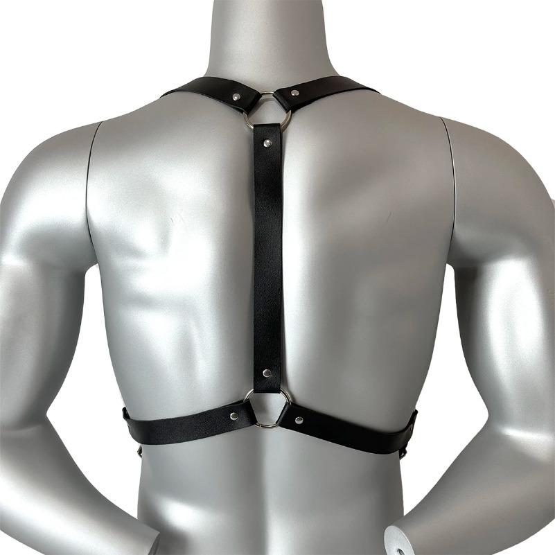Fashion Sexy Harness Pu Leather Bondage Lingerie Adjustable Chest Belt Bdsm Gay Sex Exotic Accessories Fetish Clothing for Men