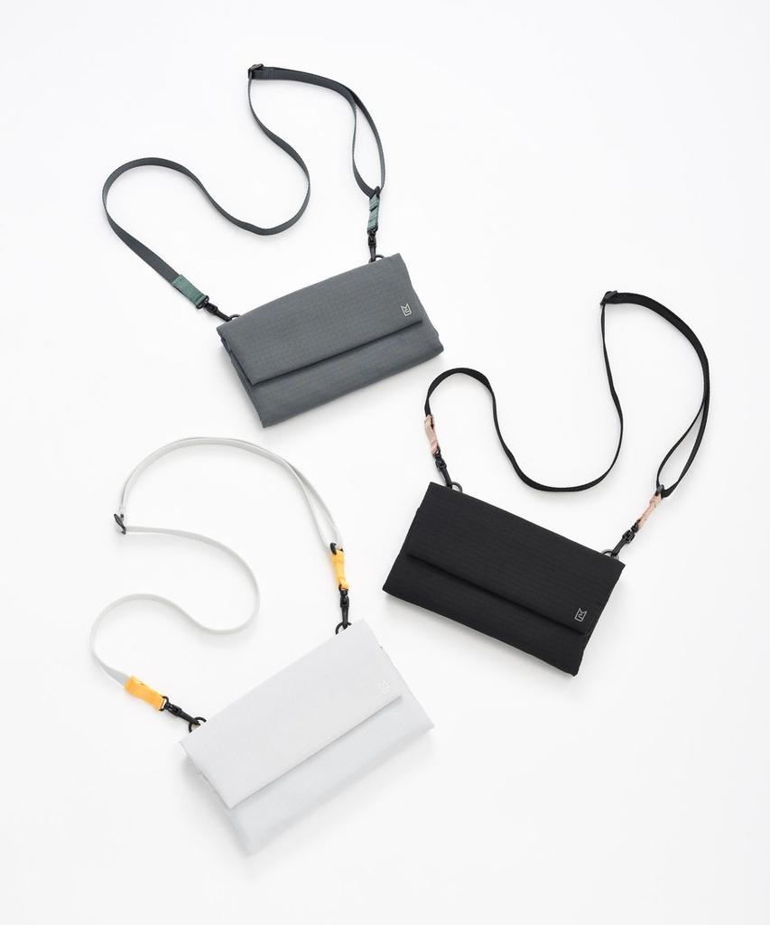 Millet Multi-Shoulder Bag, Small, Crossbody, with Detachable Pouch, Wallet, Travel, Water-Repellent, Men's and Women's, Hutte, Black, MLS939-BK