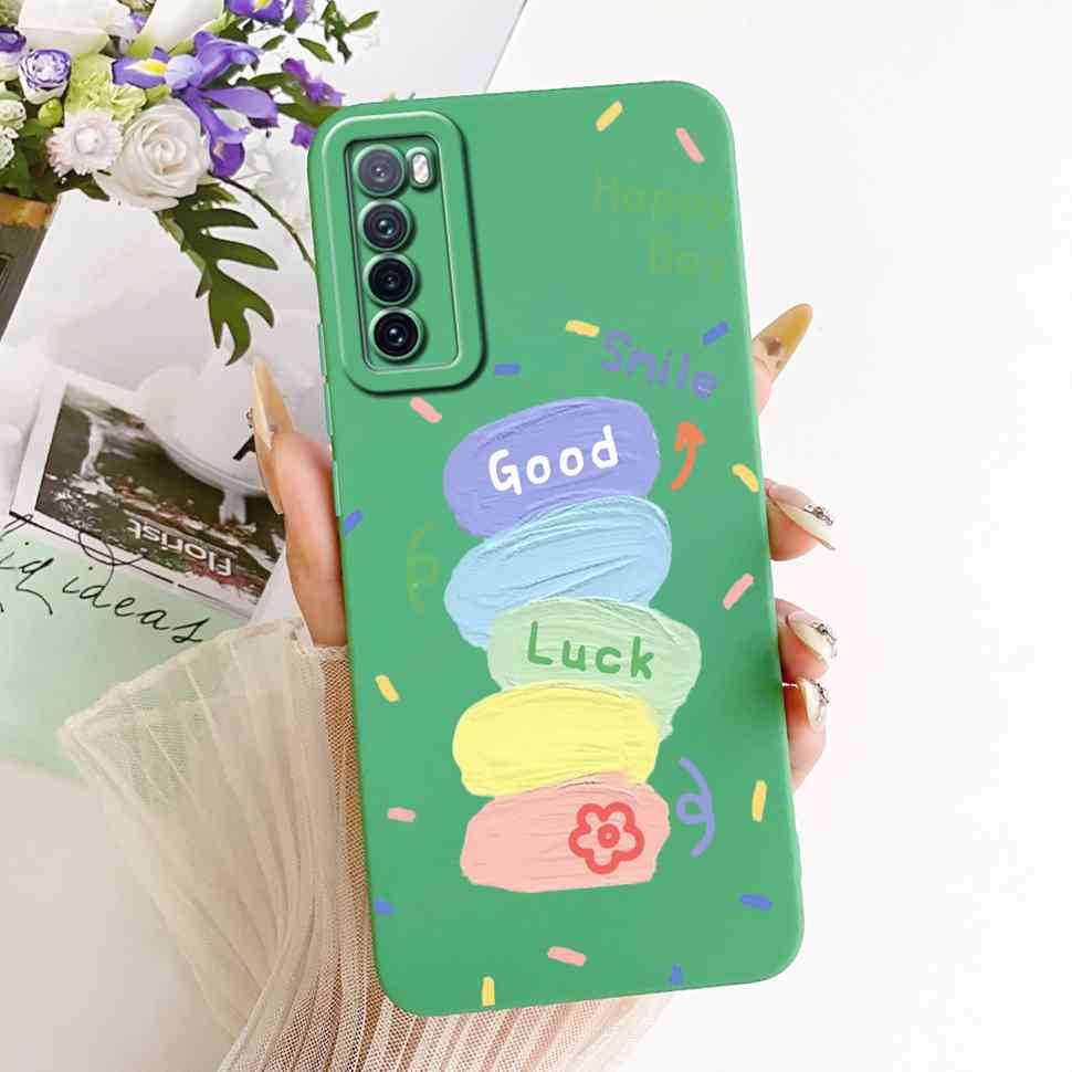 For Huawei nova 7 5G JEF-TN00 JEF-AN00 Case Silicone Back Cover For Huawei Nova7 JEF-NX9 JEF-AN20 Simple Style Phone Cases