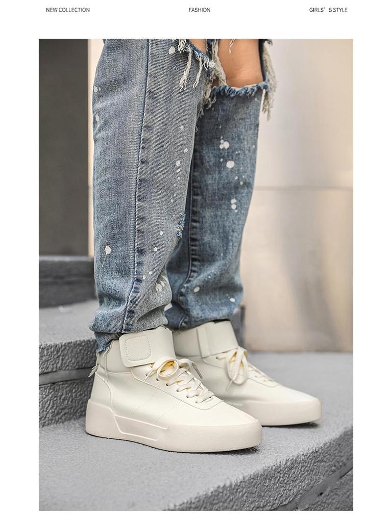 Men's 2025 Autumn High-Top Casual Sneakers - Trendy, Versatile Student Sports Shoes