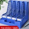 Thickened Multi-Layer File Rack Basket - Four-Column Office Storage Set
