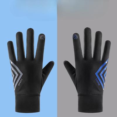Atmungsaktive Eisseiden-Sonnenhandschuhe für Damen, dünn, hochelastisch, zum Autofahren, rutschfest, UV-Schutz, Sommer, Radfahren, Touchscreen-Bedienung