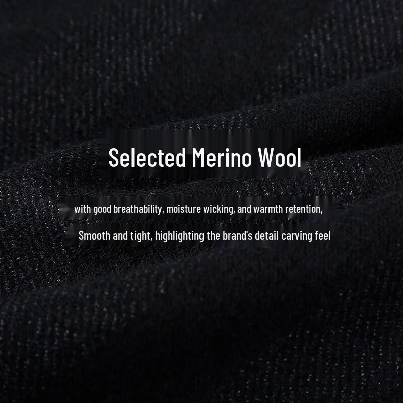 Caizi Men's Mid-Length Padded Wool Blend Coat with Vertical Stripes