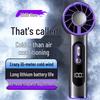 2025 Portable High-Speed Handheld Fan: Smart Digital Display, USB Rechargeable, Mini Size for Outdoor Use