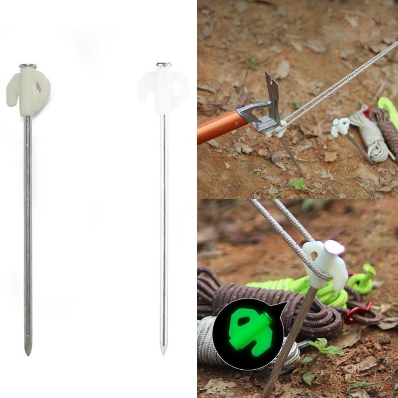 Canopies Stake Alloy Tent Peg with Luminously Head Yard Lawns Peg Outdoor Campings Stake for Fixings Tent Tarps Awnings