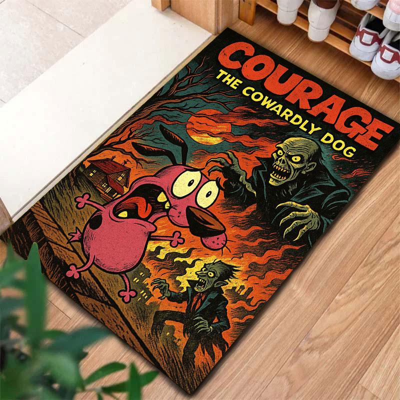 Courage the Cowardly Dog Carpet Rug for Living Room Bedroom Home Sofa Decoration,Kids play Non-slip Floor Mat