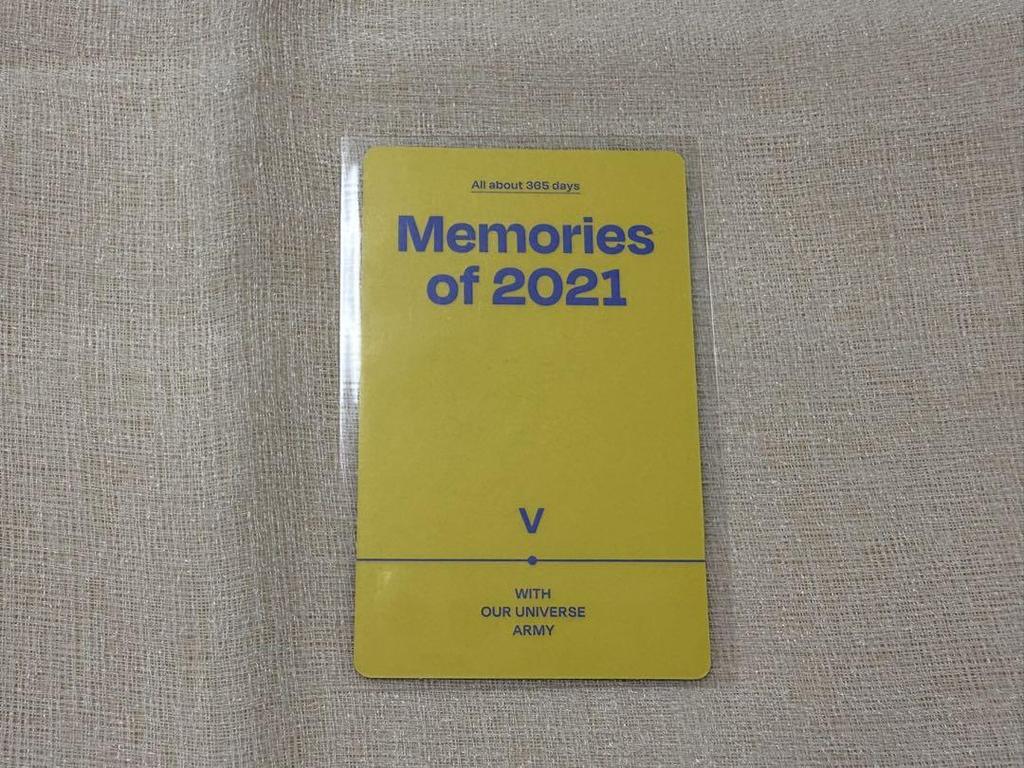 [USED] BTS Taehyung V Memories 2021 Blu-ray Trading Card