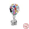 2025 Hot Sale 925 copper Balloon Rainbow Unicorn Charm Bead Fit Original Pantaro Bracelet Making Fine DIY Zircon For Women