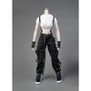 MKFDCYOKOFC 16 Scale Costume Figure, Female Soldier Suit, Pants, Navel-Baring Top, Sexy Suit (Body, Head, Shoes, Etc. Not Included), White