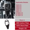 Carbon Fiber Car Gear Shift Handle Cover Stickers Accessories For BMW F30 F10 F20 G30 X5 E70 X6 E71 X3 F25 X4 F26 F34 F07 F06