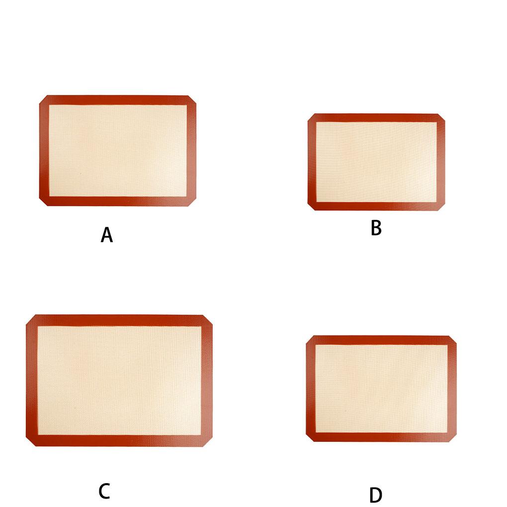 Silicone Baking Mat Flexible Rectangular Odorless Non-Stick Heats-resistant Home Restaurant Bakery Cooking Pad Accessories