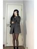 Women's Korean Mid-Length Loose Woolen Coat - Elegant Autumn/Winter Jacket
