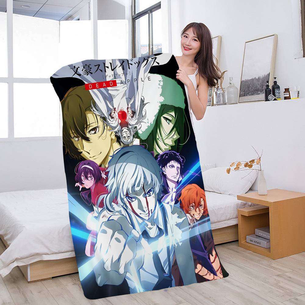 

Anime B-Bungo S-Stray Dogs Microfiber Printed Beach Towel Mountain Climbing Yoga Beach Swimming Running Absorbent Soft Towel W30*H60(CM)