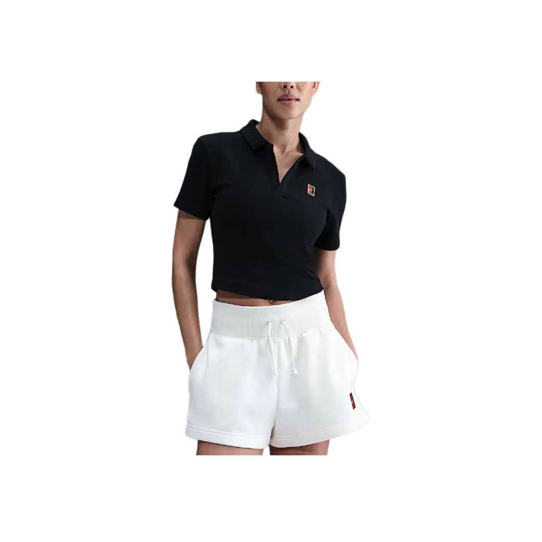 

Nike Logo Short Slim Fit Polo Shirt Women tops Black HJ8992-010 S