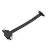 Extension Cable PCIE 1X Dual 90 Degrees  with LED Indication Magnetic Pad Network Adapter 15cm