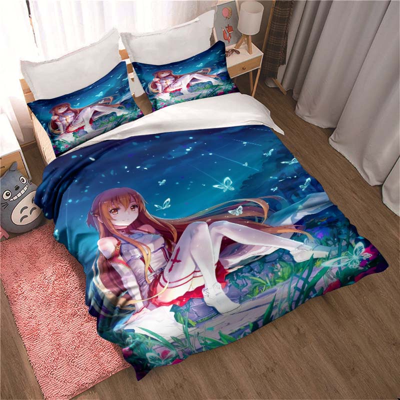 The new "Sword Art Online" themed soft and comfortable duvet and pillowcase set is a children's bedding gift set available
