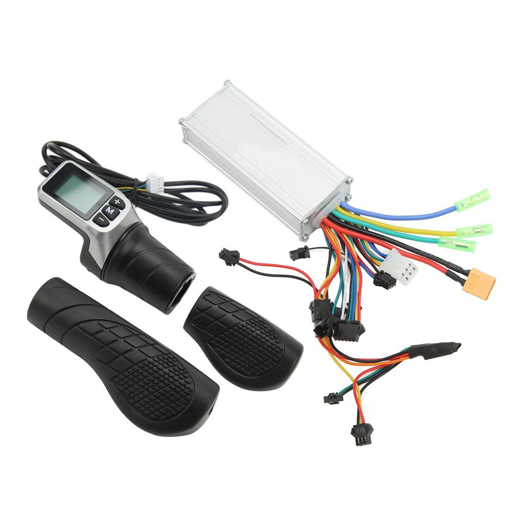 36V 48V 500W Controller LCD Display Bike Brushless Controller with Half Handlebar Grip for Electric