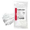 Cable Ties White 2.5×100mm 100 Pcs Amio-04305