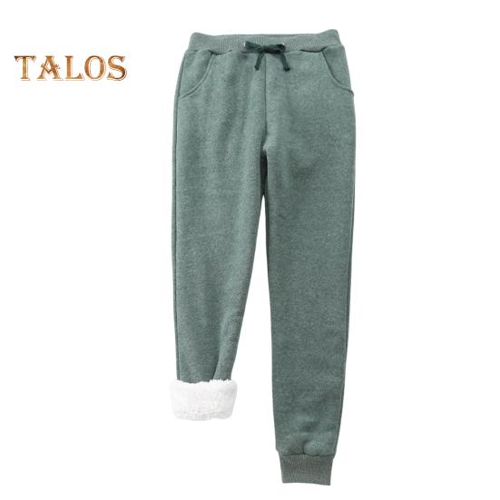 

Женские хлопковые спортивные штаны, зимние флисовые теплые свободные штаны с карманами, повседневные спортивные штаны для бега, тренировок, йоги XL зелёный