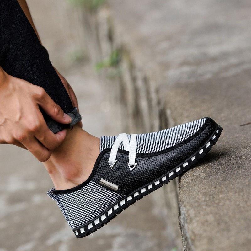 Stylish Men's Casual Canvas Shoes With Breathable Design And Versatile Fit