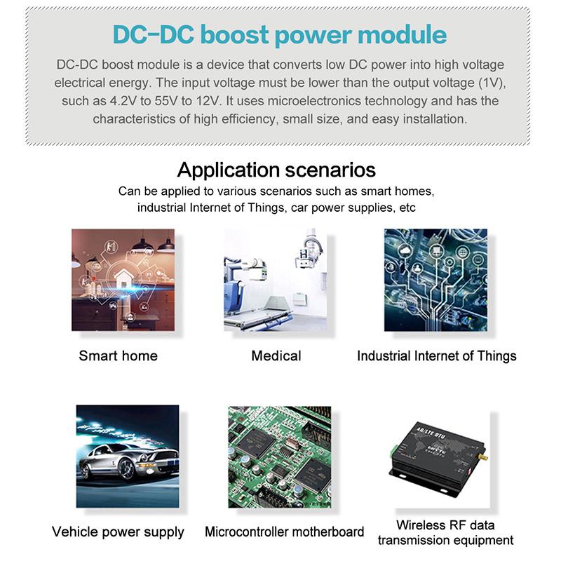 Dc-Dc Boost Power Module Dc 3-4.2V To 5V 7V 8V 11V High Power Lithium Battery Boost Dc-Dc Boost Conversion Module