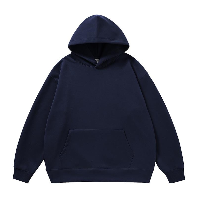 New Men's Clothing Autumn Casual Basic Hooded Solid Color Sweater Sweatpants American Trendy Brand Sports Suit Men