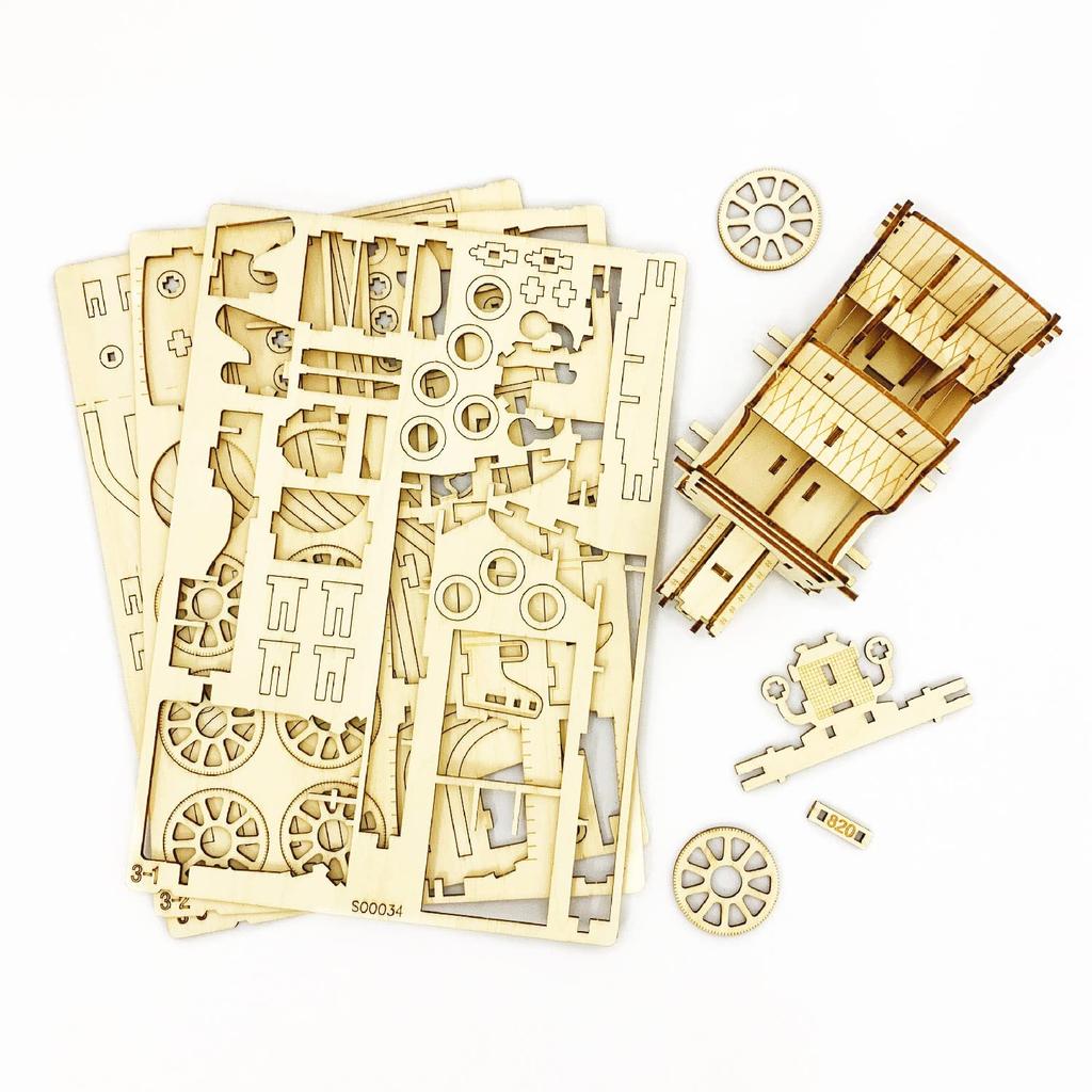 Classic Car Smartphone Stand 3D Wooden Puzzle DIY Craft Kit for Kids and Adults Educational Toy for Boys and Girls 3D Art and a Great Gift for Adults