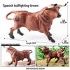 Wild Safari Animal Figurines: Giraffe, Elephant, Rhinoceros, Brown Bear, Tiger, Lion, Leopard, Hippopotamus - Solid Cognitive Toys