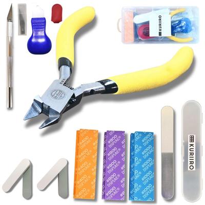 Nipper Tool Set Plastic Model Nipper File High Grade Set for Plastic Models Krs2 Update [kuriiro] Single-edged 16-piece (2025 Version)
