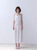 Fabric Seoul Pearl Strap Flower Slip Dress