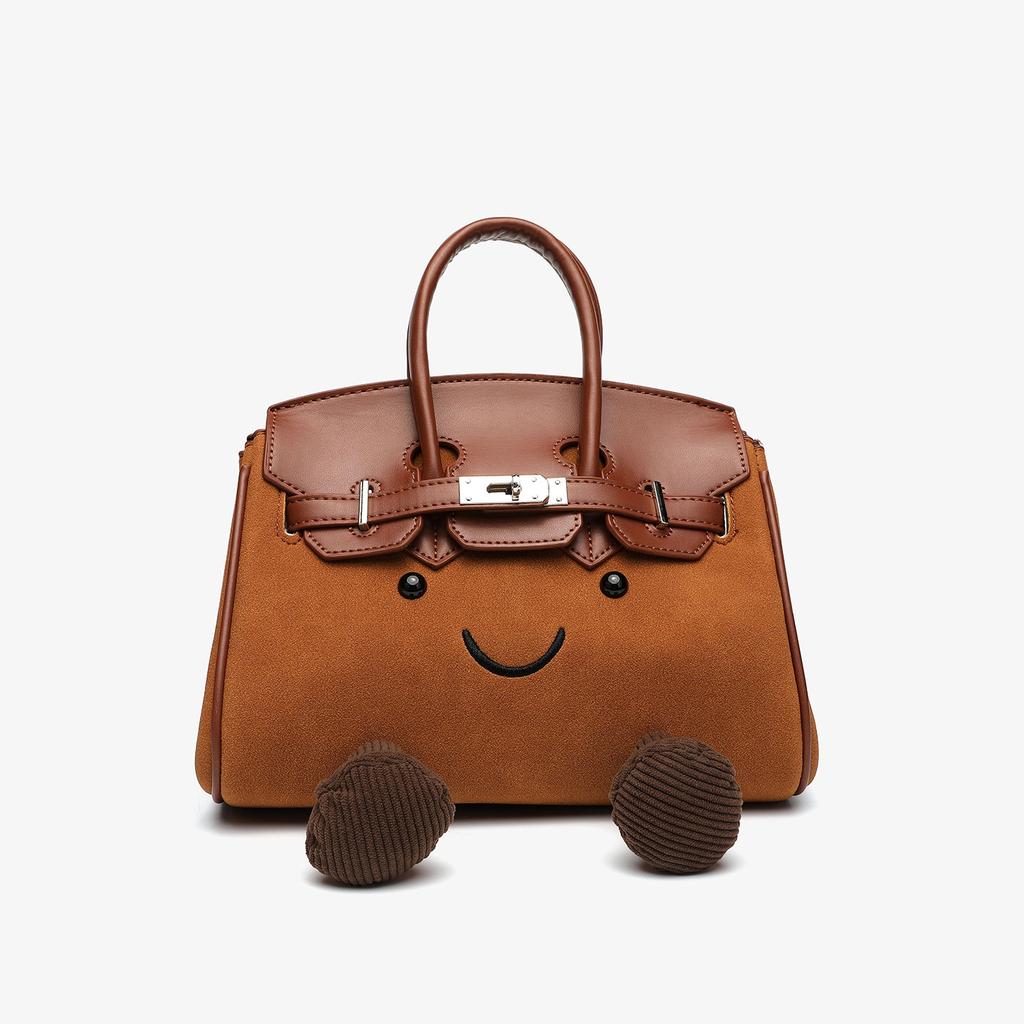 Borsa Peluche alla Moda in Stile Cartone Animato ad Alta Capacità per Uso Casual, Borsa a Mano