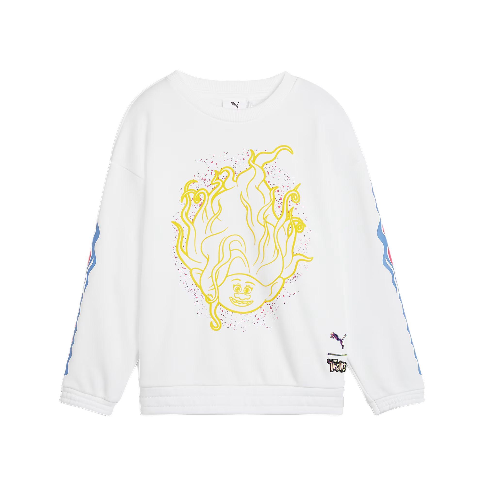 PUMA x TROLLS Sweatshirt White Children Aged 3 7 Years Old 624851-02 104