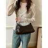IELGY Soft Leather One-Shoulder Underarm Bag Spring Summer Simple All-Match Commuter Cross-Body Dumpling Bag