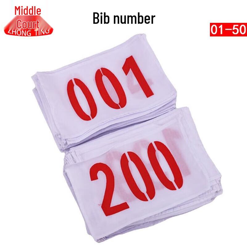 Sports Event Number Bibs Set