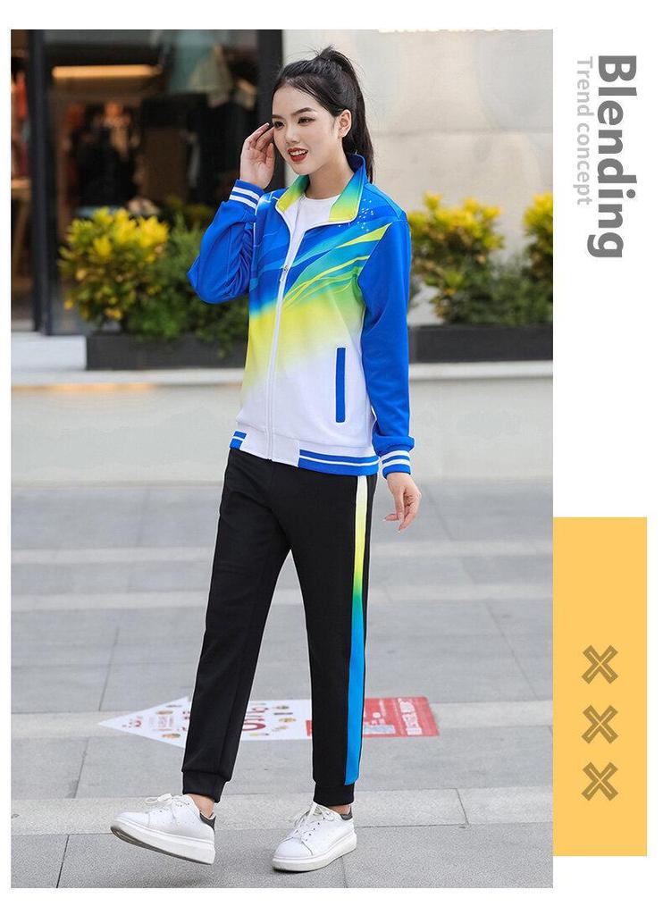 Spring & Autumn Unisex Sports Suit: Print School Uniform, Plus Size, Casual Parent-Child or Couple Style Activewear