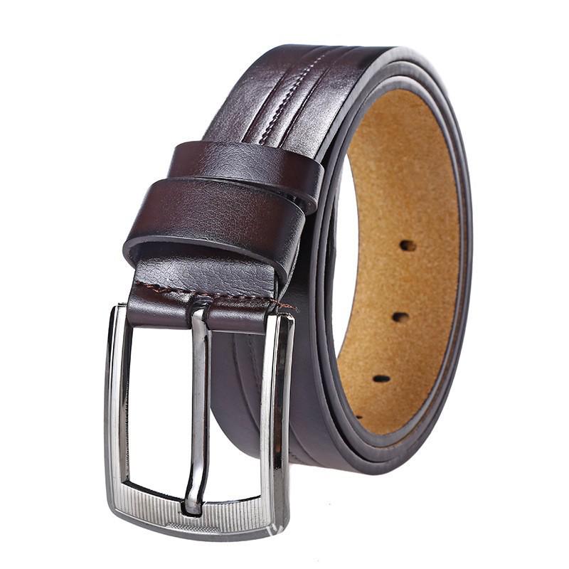 Men's Trendy All-Match PU Belt with Alloy Pin Buckle for Jeans