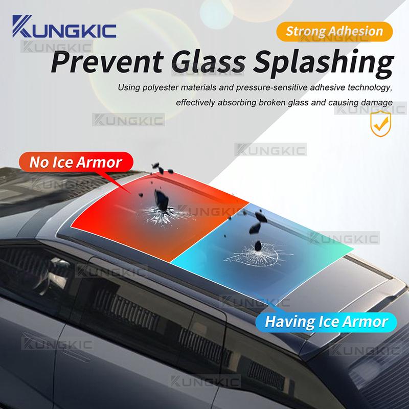 For XiaoPeng X9 2024 2025 TPU Ice Armor Pre-Cut Sunroof Protection Film Heat ulation Awning Supplies Car PPF Accessories