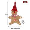 Gingerbread Man Plush Ornament for Christmas Tree Decoration