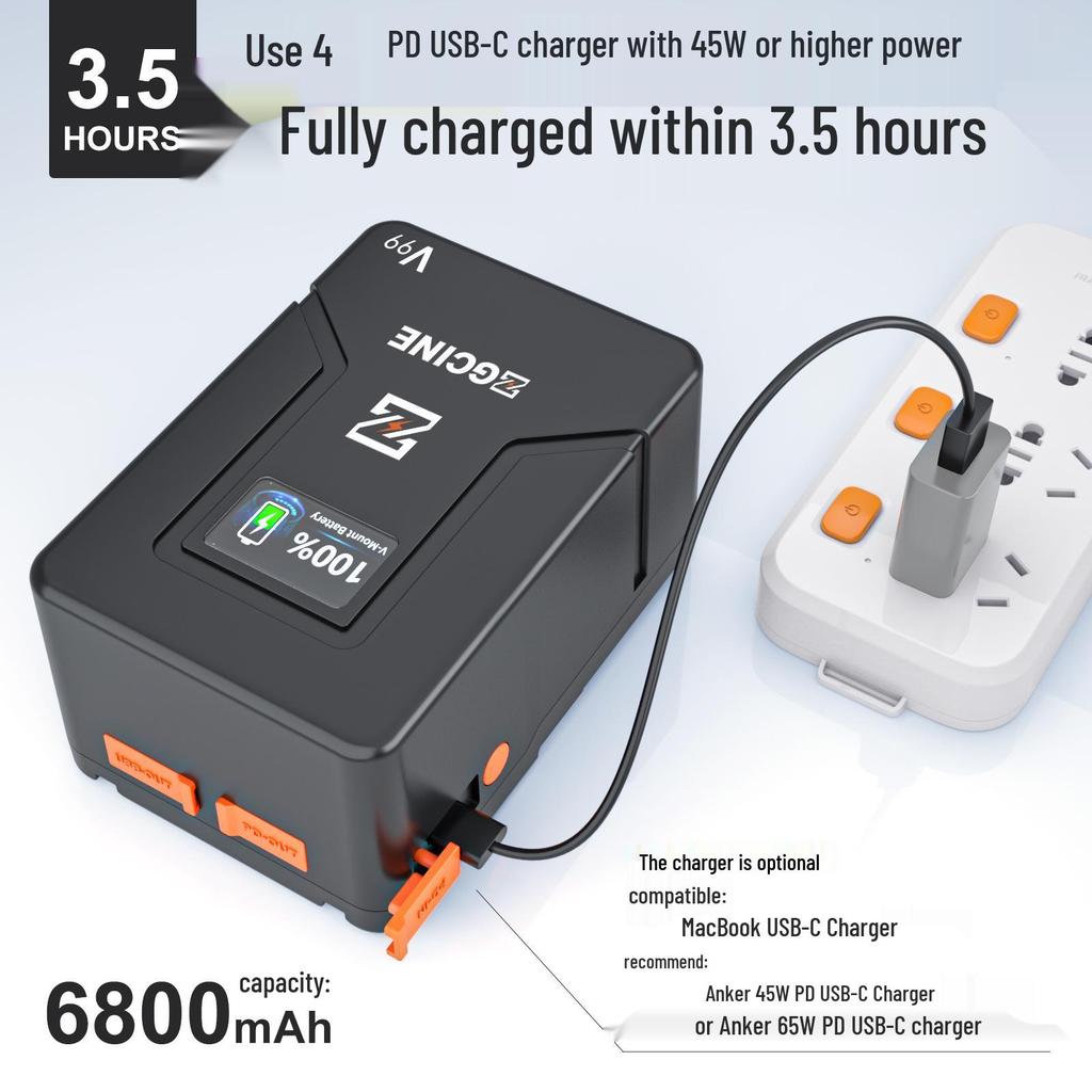 ZGCINE Yingxiaoneng V99 Extended Battery & V-Port Monitor Slider for DSLR