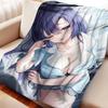 Cartoon Blue Archive Hayase Yuka Flannel Blanket Warm Soft Anime Nap Blanket Multifunctional Decor Universal Blankets