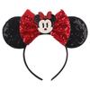 Trip Mickey Ears Headband For Girls Women Sequin Castle 5"Bow Hairband Festival Party Cosplay DIY Hair Accessories